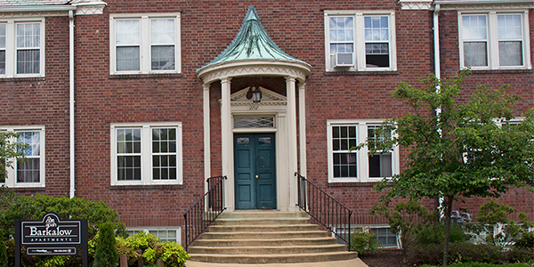 Barkalow Condominium, two levels, brown colored